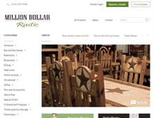 Tablet Screenshot of milliondollarrustic.com